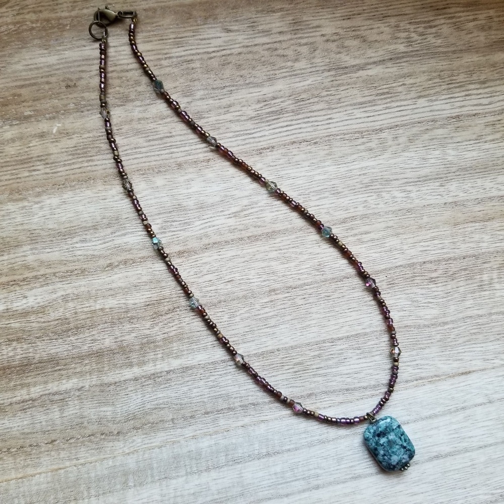 Green Jasper Beaded Necklace - Picture 5 of 5